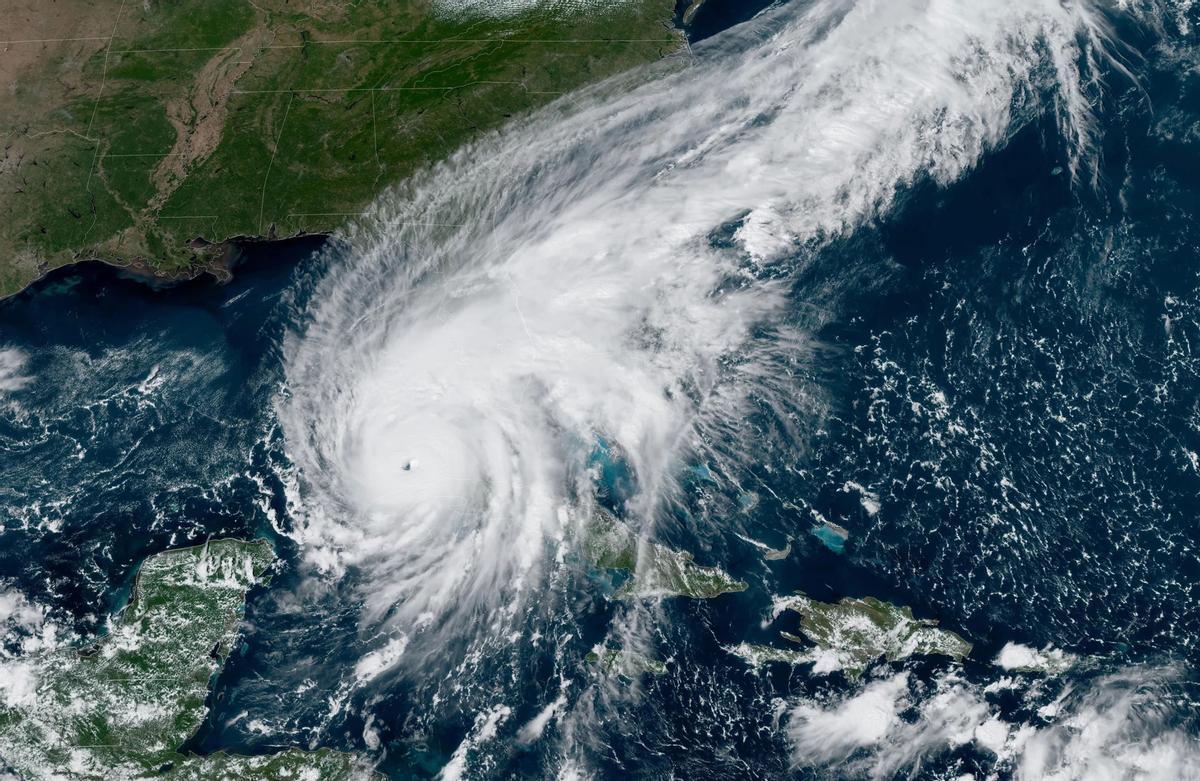 El huracán 'Ian' sobre Cuba y Florida.