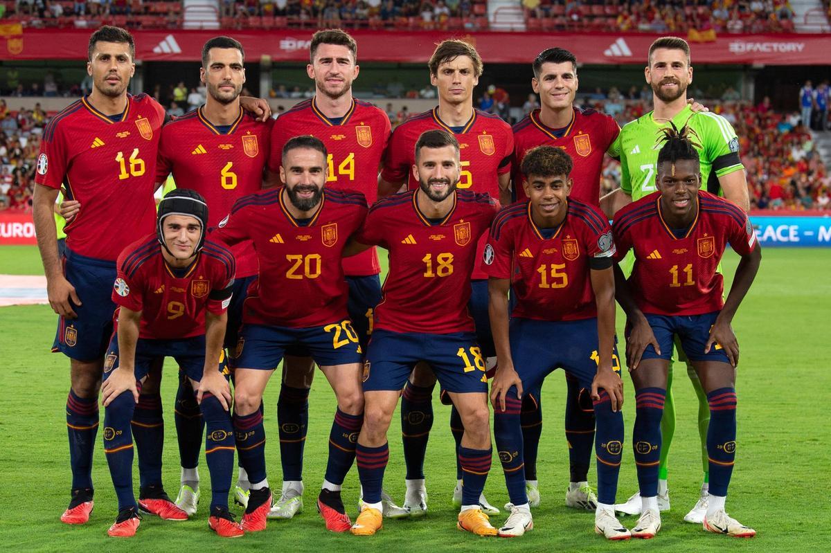 El once titular de la selección española ante Chipre.
