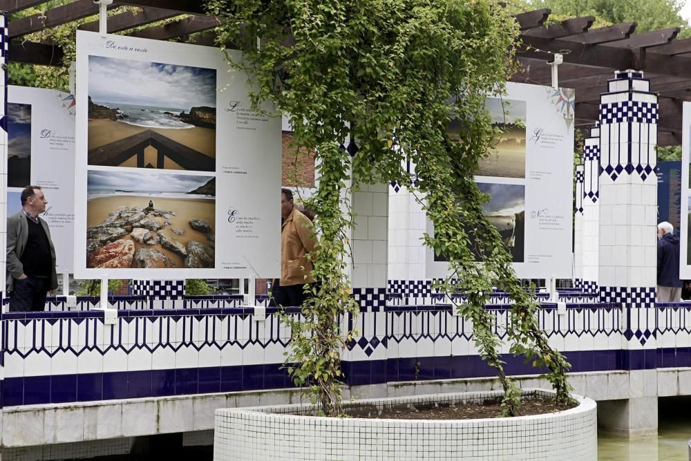 Inauguración de la exposición fotográfica de la Asociación Profesional de Fotoperiodistas Asturianos sobre medio ambiente en los "Campinos de Begoña"