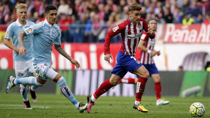 Tucu Hernández, durante el duelo ante el Atlético // EFE