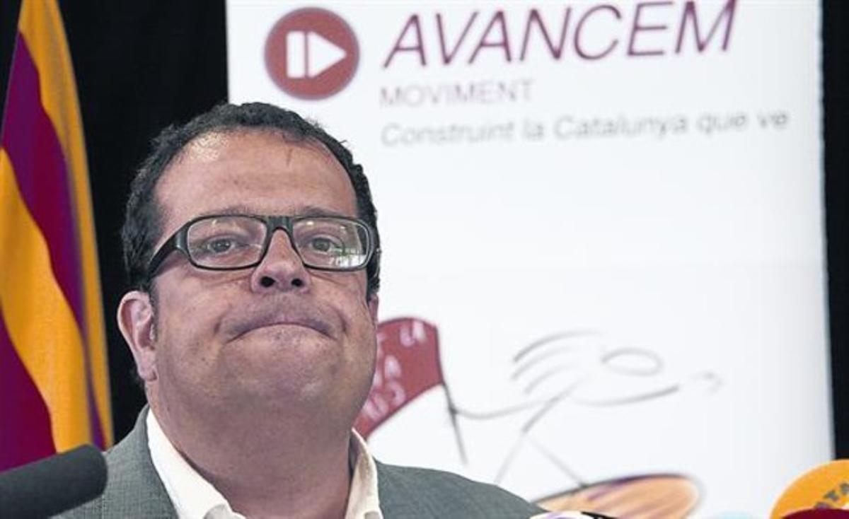 Joan Ignasi Elena, durant la roda de premsa celebrada ahir a les Cotxeres de Sants de Barcelona. Joan Ignasi Elena, durant la roda de premsa celebrada ahir a les Cotxeres de Sants de Barcelona.