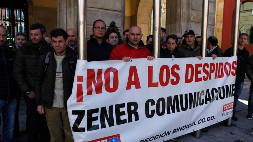 Protesta de los trabajadores de Zener