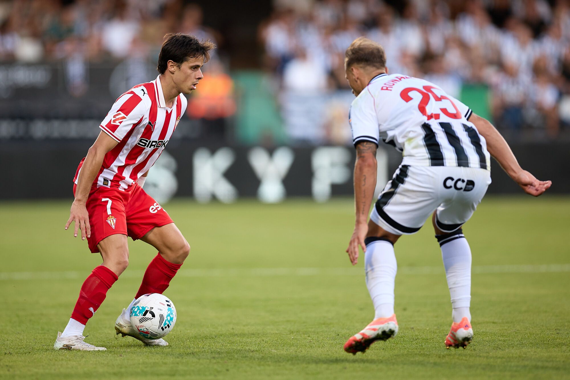 Fútbol. Partido correspondiente a la jornada 8 de Segunda División temporada 2025-2026 entre el CD Castellón y el Sport. Gijón. Nou Estadi Castalia