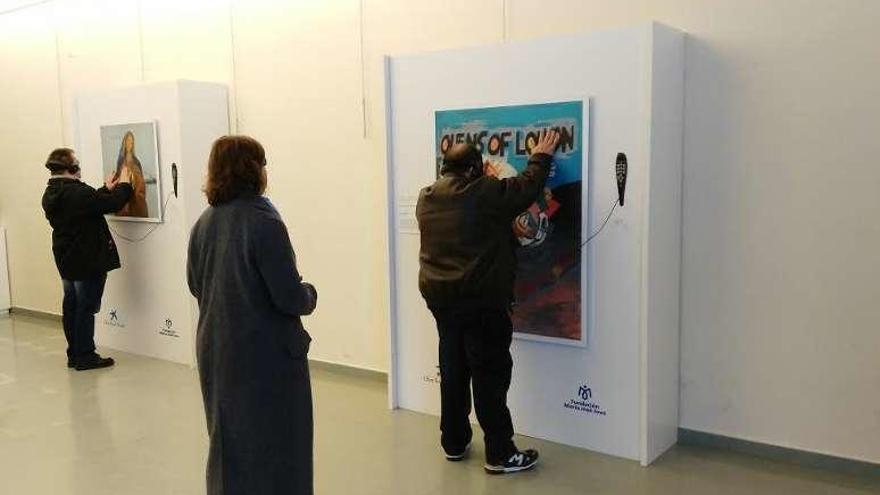 Exposición inaugurada ayer en el auditorio municipal. // FdV