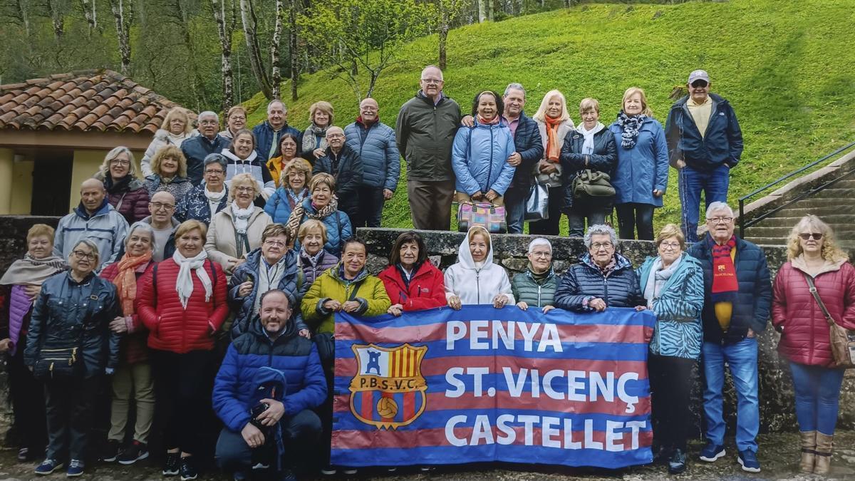 Penya Blaugrana Sant Vicenç de Castellet visita Galícia i Astúries