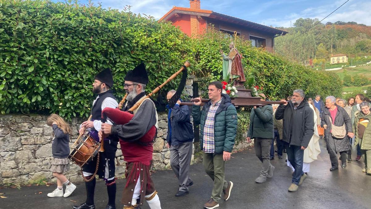 Un momento de la procesión.