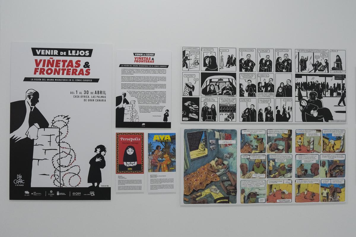 'Viñetas y fronteras'. Las migraciones tratadas por el cómic y el humor gráfico. En Casa África.