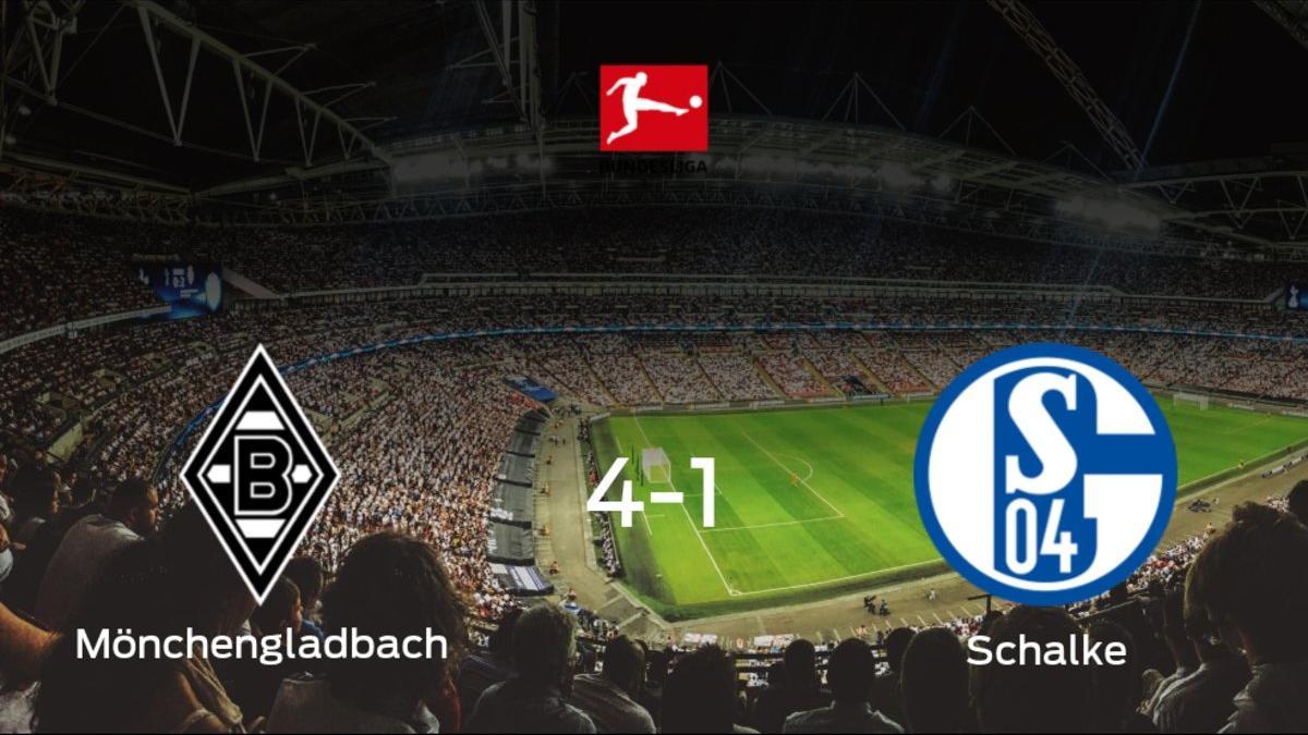 Los tres puntos se quedan en casa: goleada del Borussia Mönchengladbach al Schalke 04 (4-1)