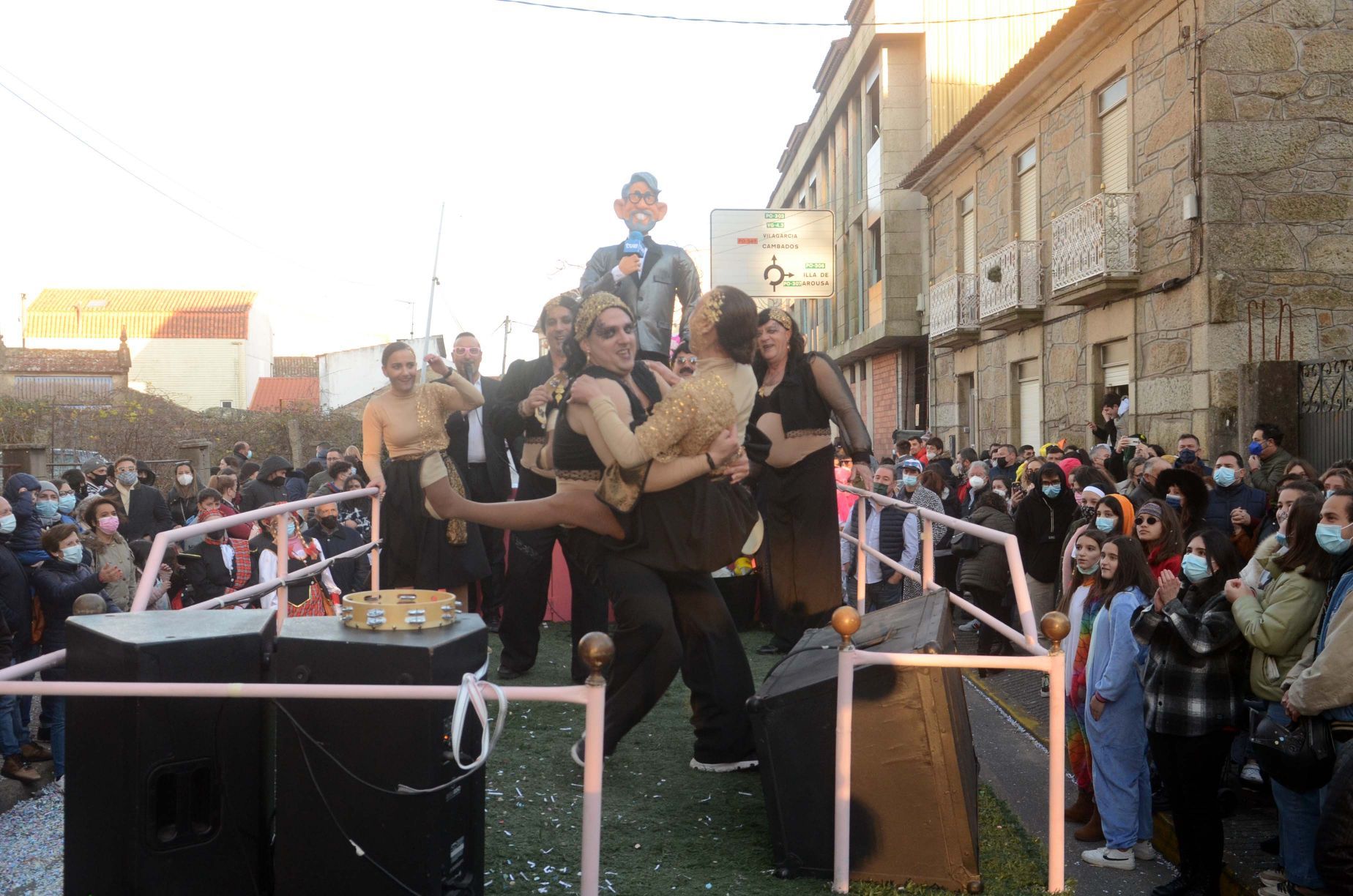 Desfile del Momo en Vilanova para despedir el Entroido 2022.