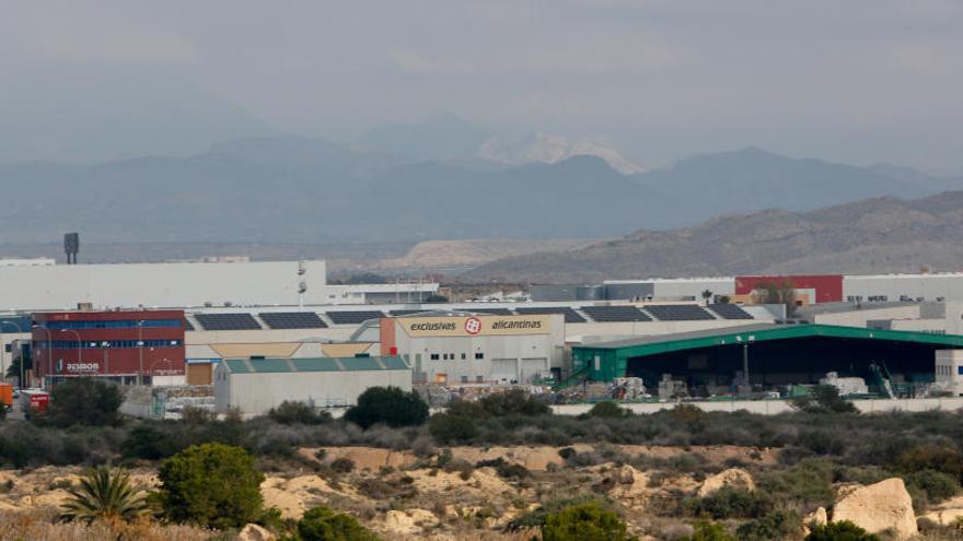 Imagen de archivo de un polígono industria de Alicante