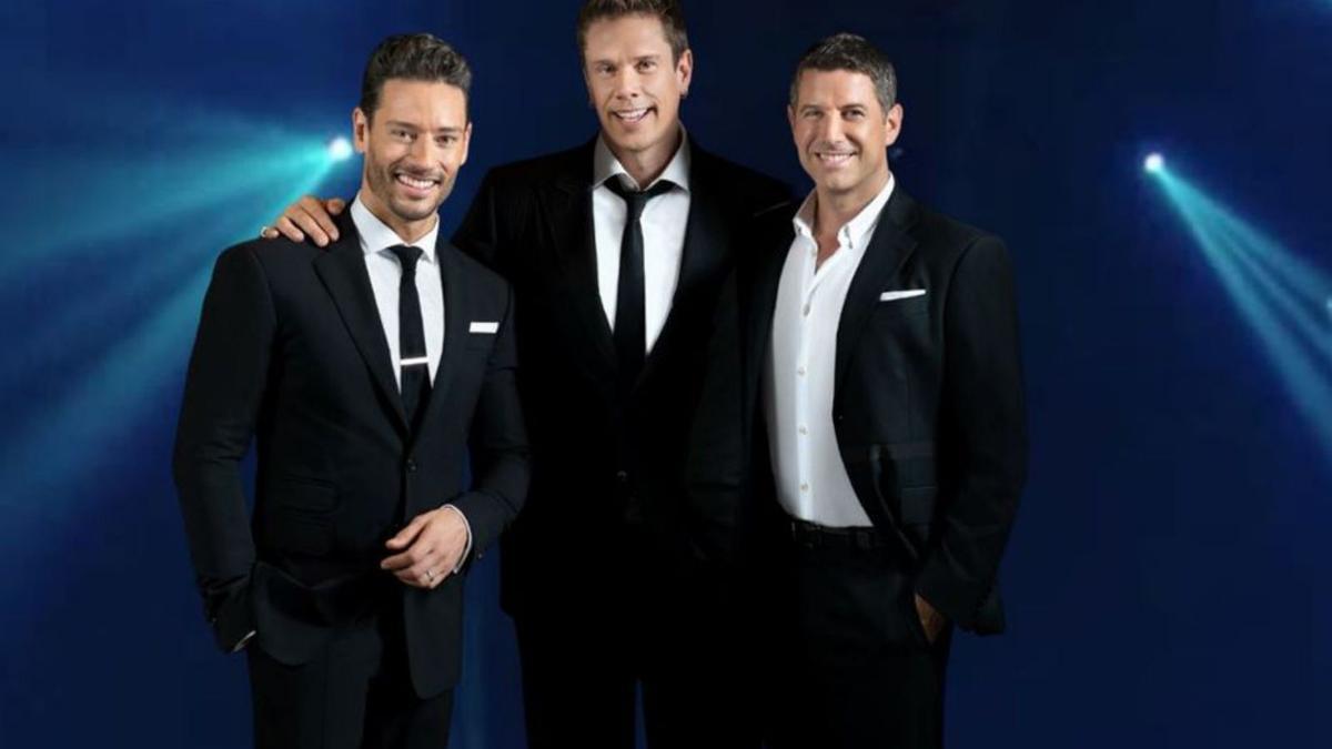 Los tres componentes
actuales de Il DIvo.  información