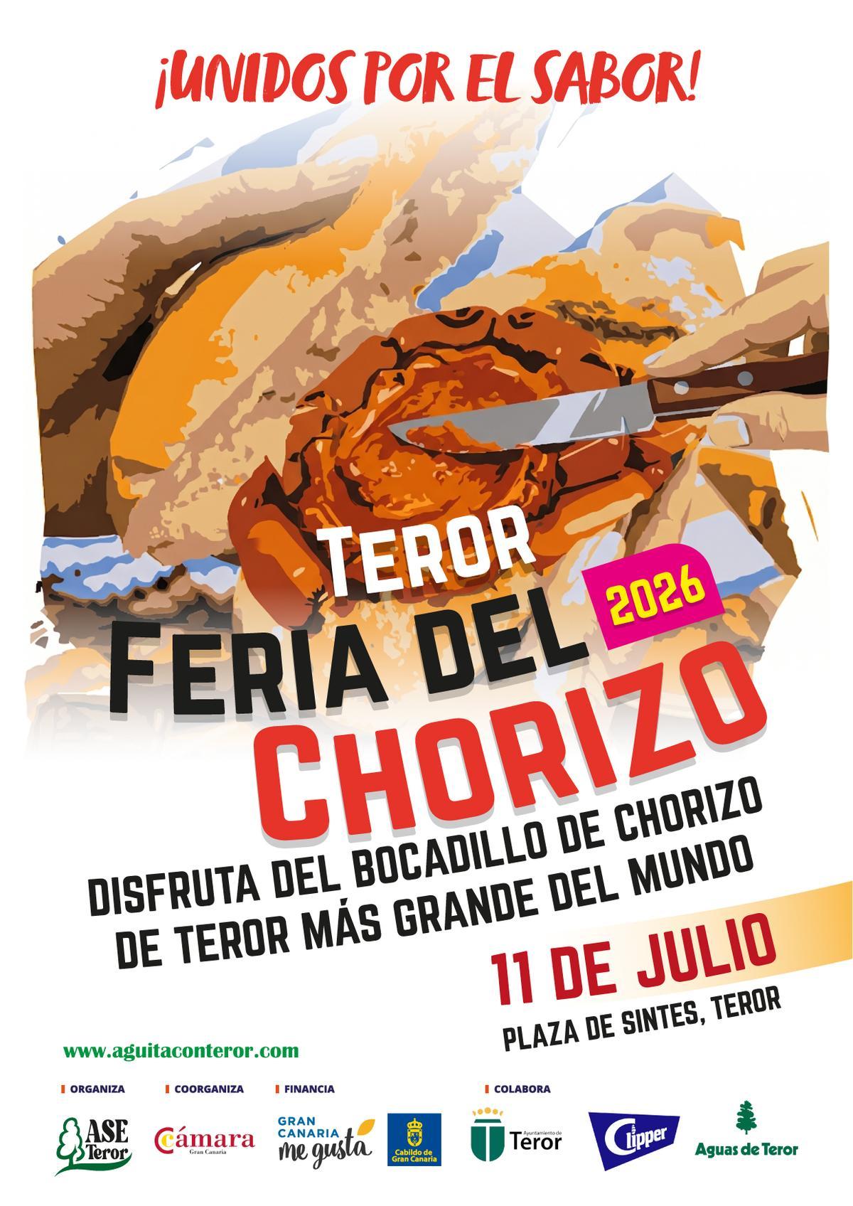 Cartel de la Feria del Chorizo de Teror