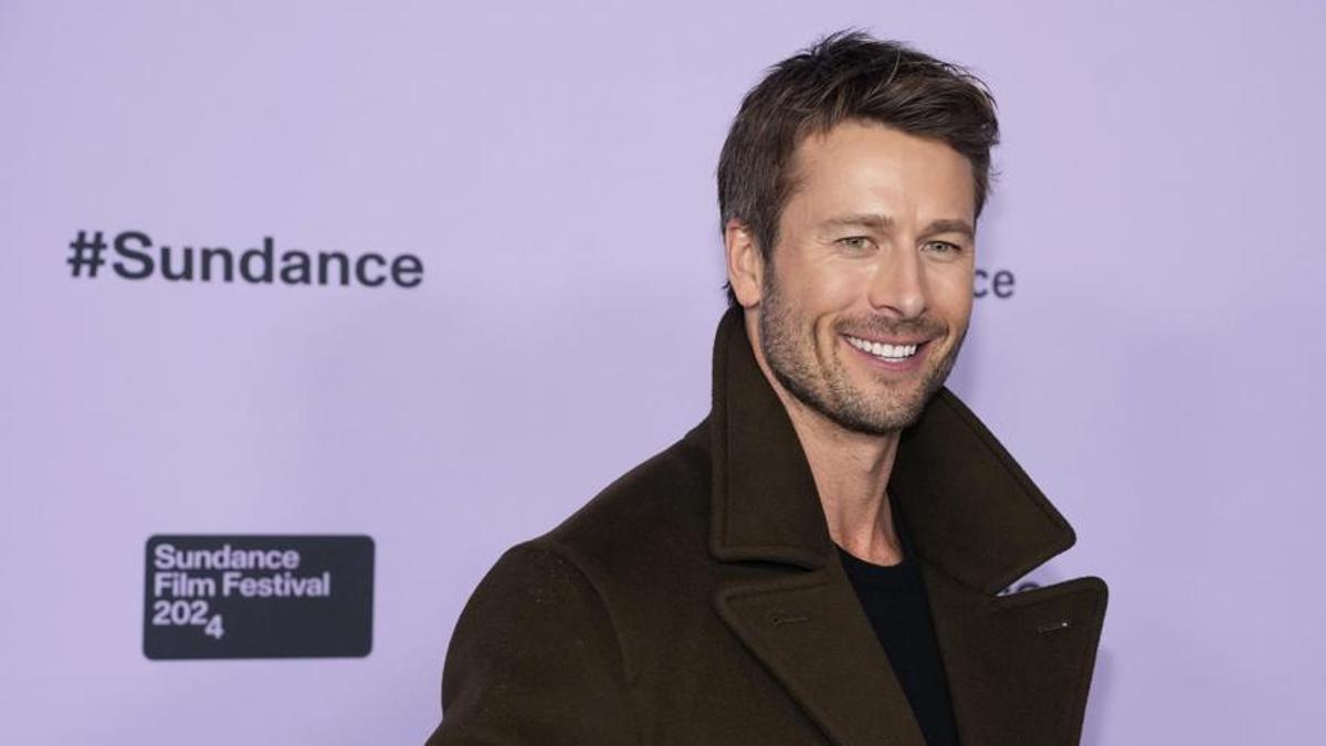 El actor Glen Powell en el Sundance Film Festival.