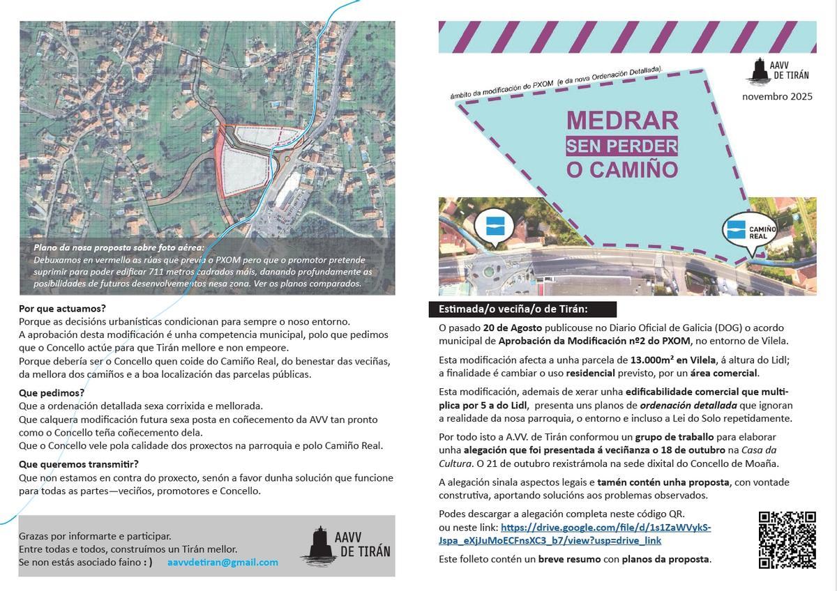 Documentación explicativa en la alegación de los vecinos.