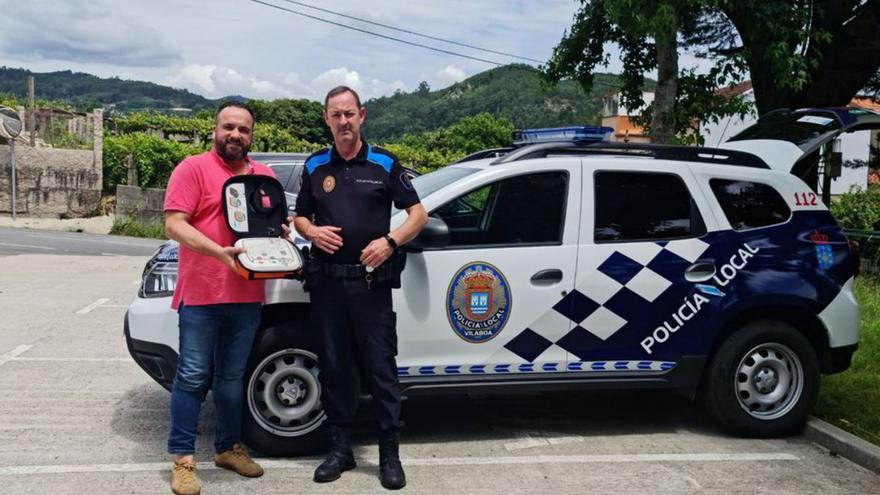 La Policía Local de Vilaboa tiene un nuevo desfibrilador