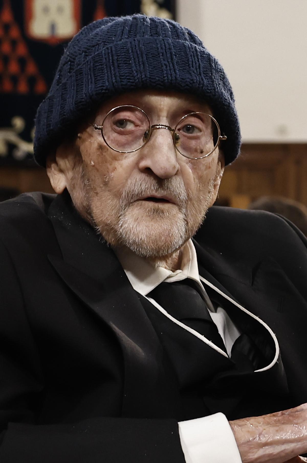 Álvaro Pombo, durante la entrega del premio Cervantes 2024.