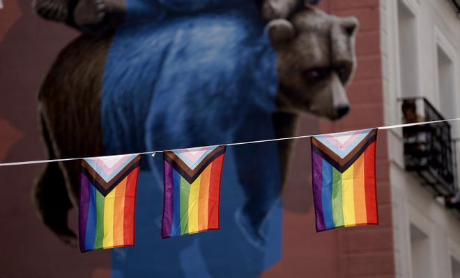 Reivindicación del Orgullo LGTBI en el barrio de Chueca de Madrid