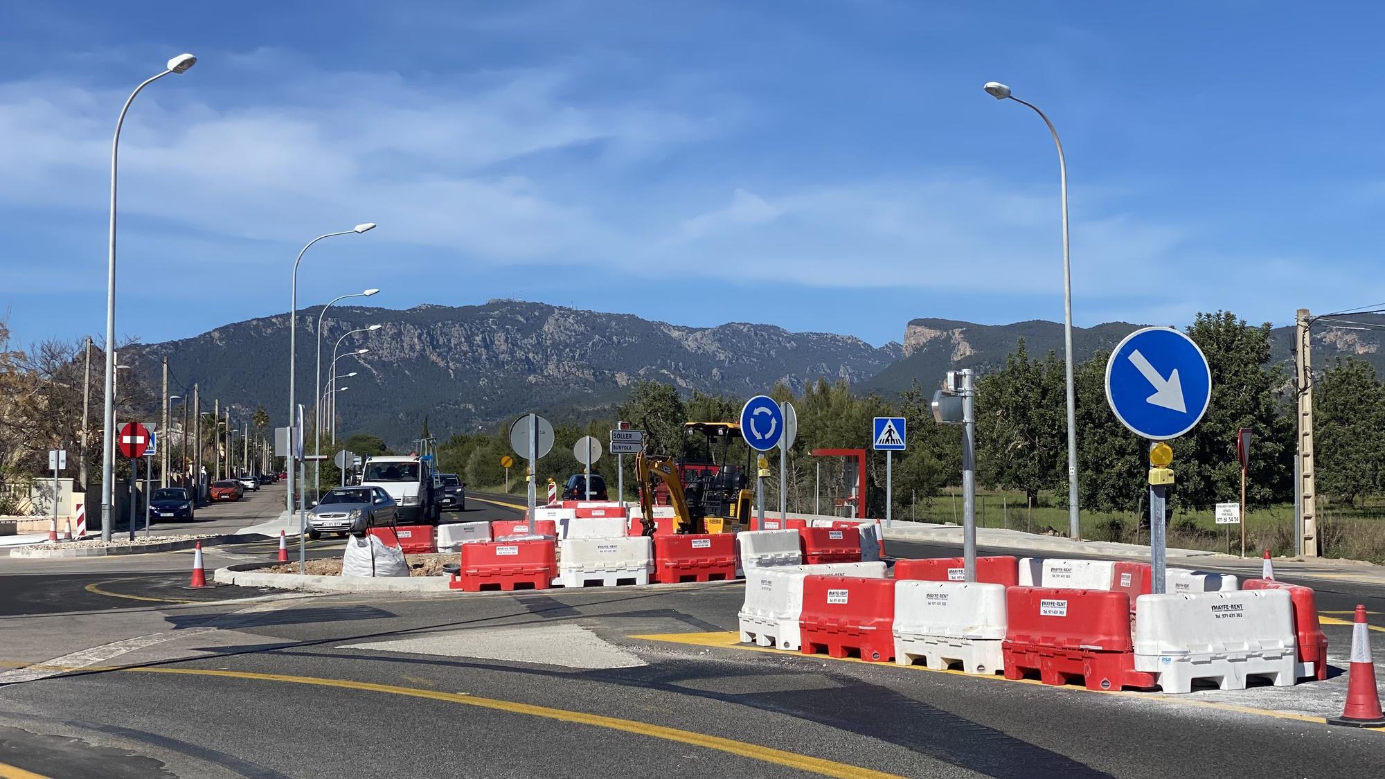 Carreteras de Mallorca: Las fotos de la nueva rotonda de Palmanyola, la octava en 14 kilómetros de la carretera de Sóller