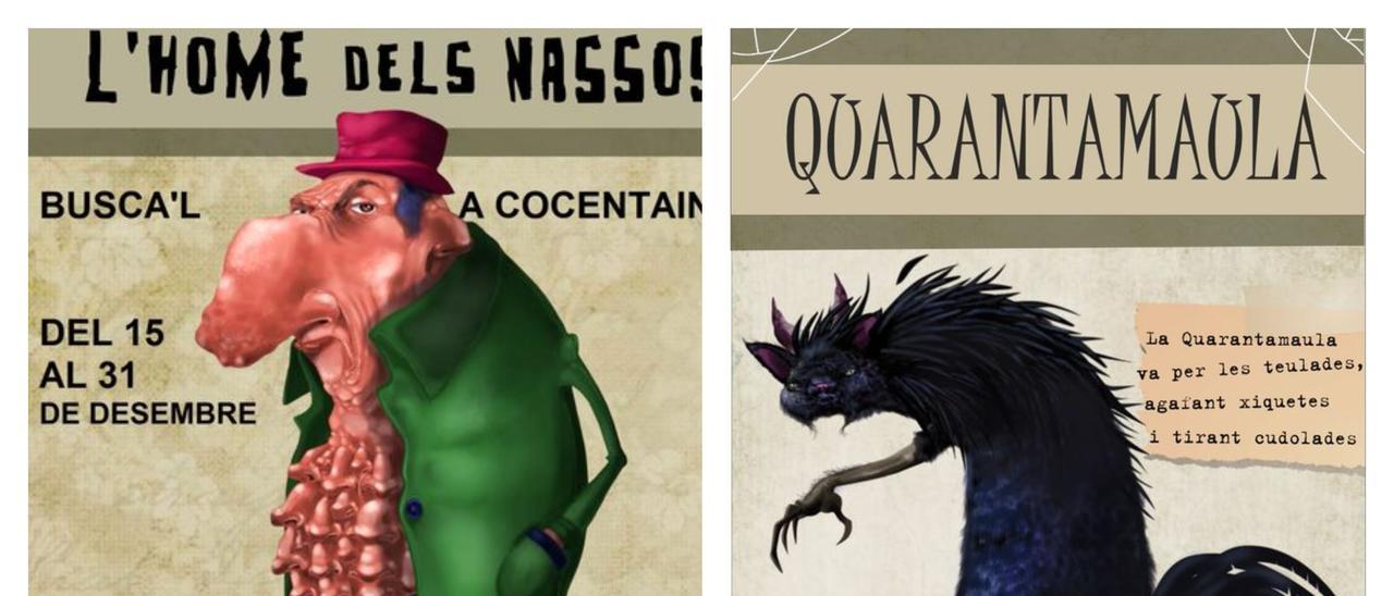 &quot;L&#039;Home dels nassos&quot; y &quot;la Quarantamaula&quot; son dos de los personajes de la exposición.