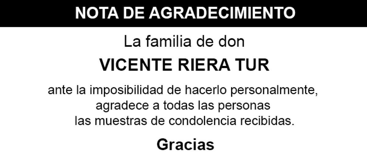 Nota Vicente Riera Tur