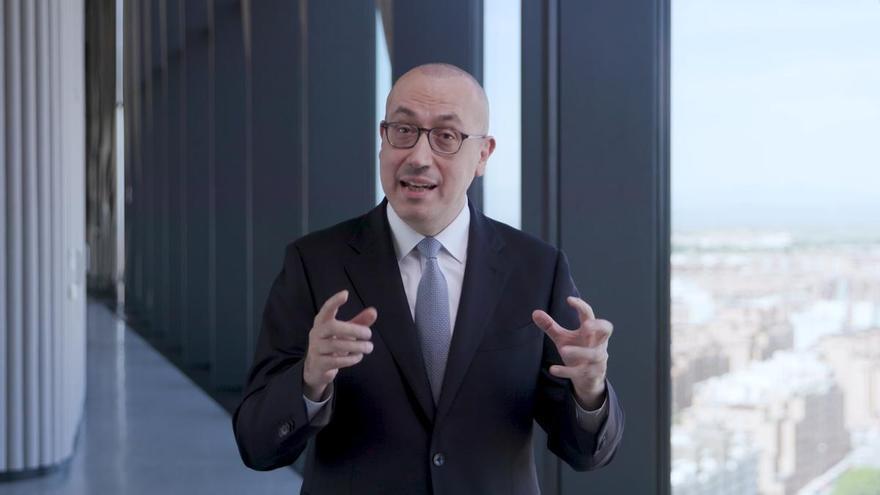Onur Genç, consejero delegado de BBVA, explica los resultados del primer trimestre de 2026.