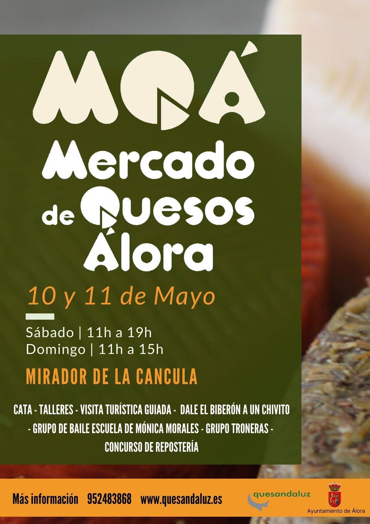 Cartel Mercado de Quesos de Álora.