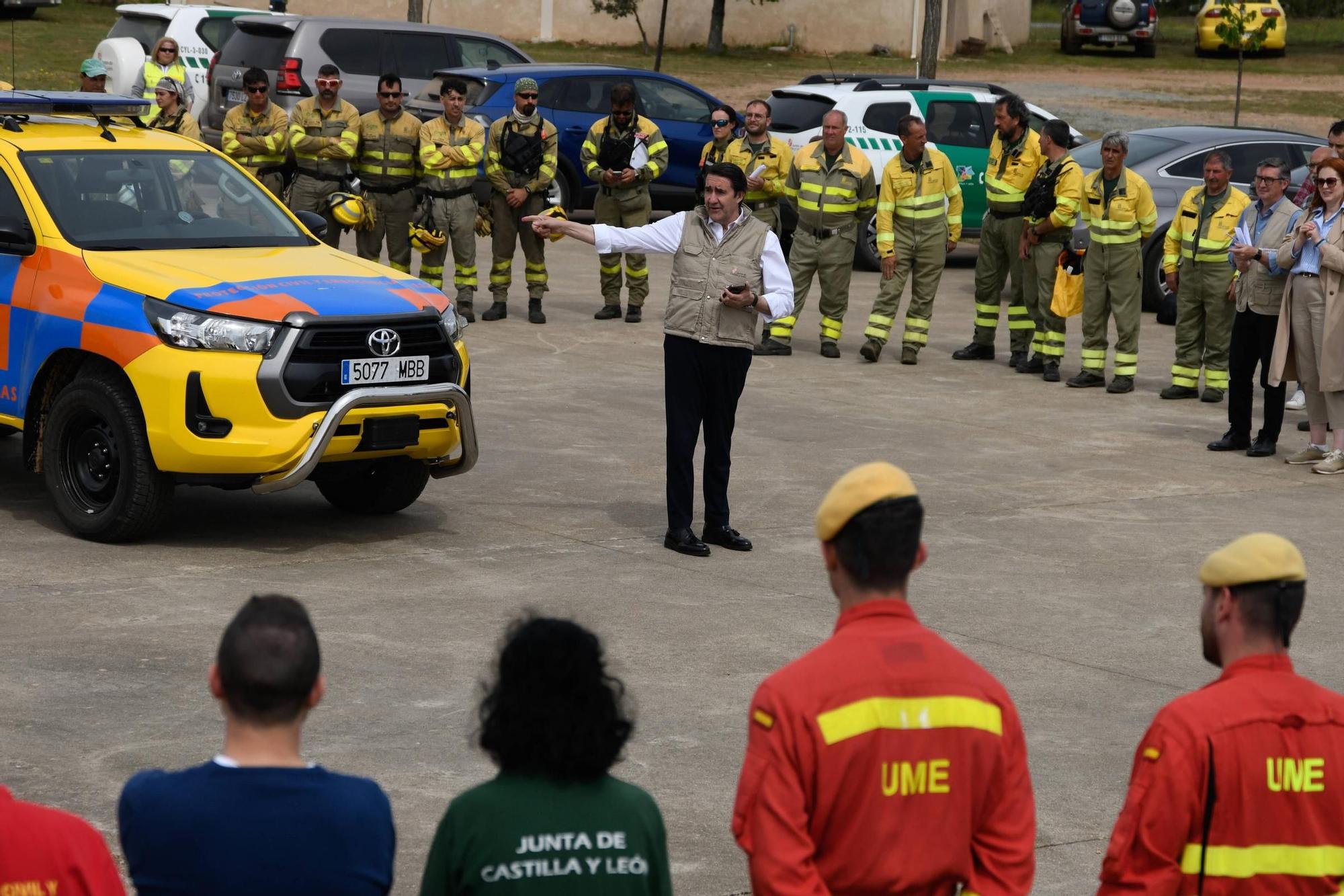 Así ha sido el simulacro forestal transfronterizo desplegado en Aliste