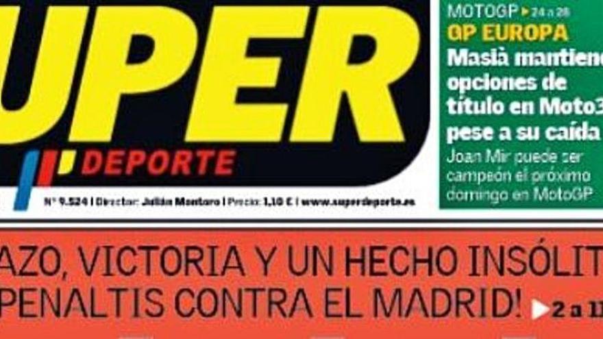 Esta es la portada de SUPER de este lunes