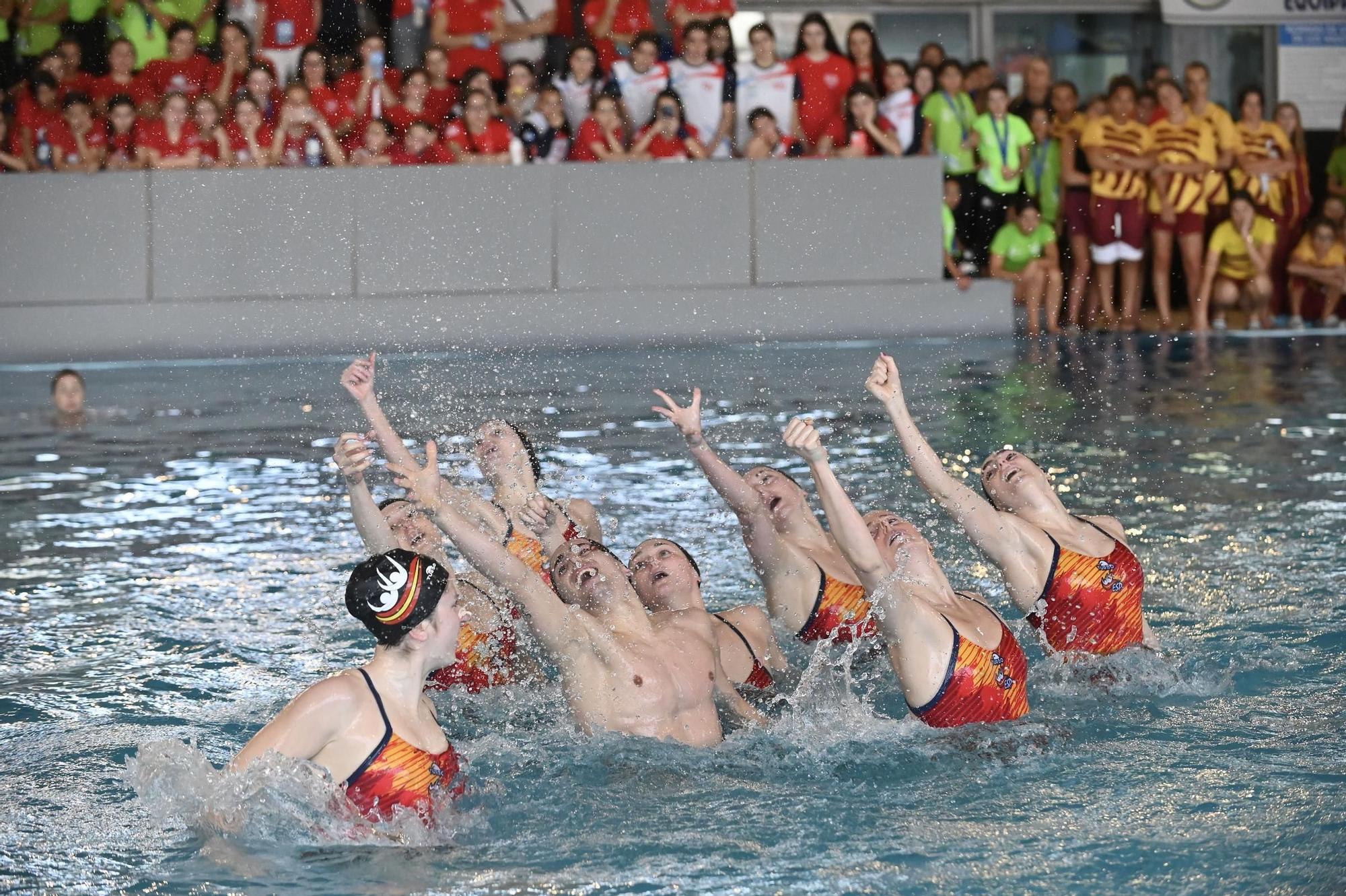 La selección nacional de Natación Artística cautiva a Pontevedra