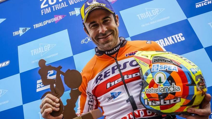 Toni Bou, tras proclamarse campeón del mundo de Trial.