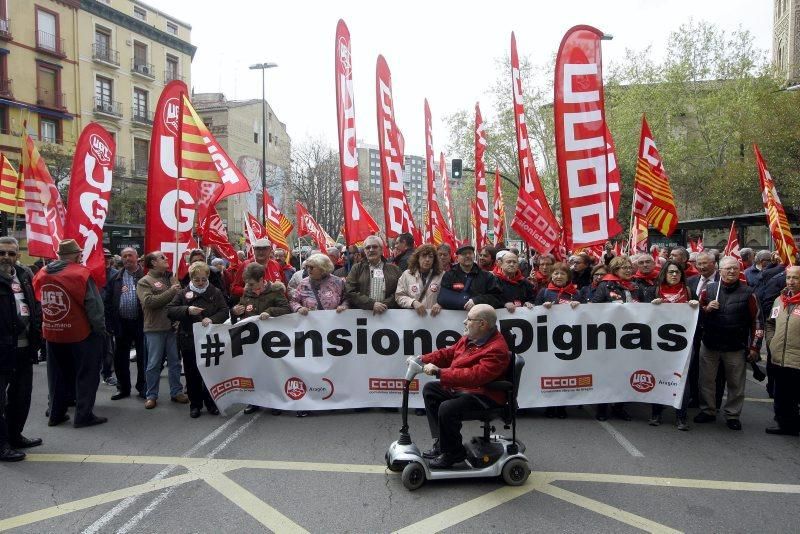 Protesta de jubilados en Zaragoza