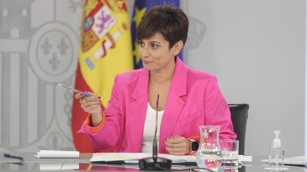 La ministra Portavoz, Isabel Rodríguez, comparece tras la reunión del Consejo de Ministros