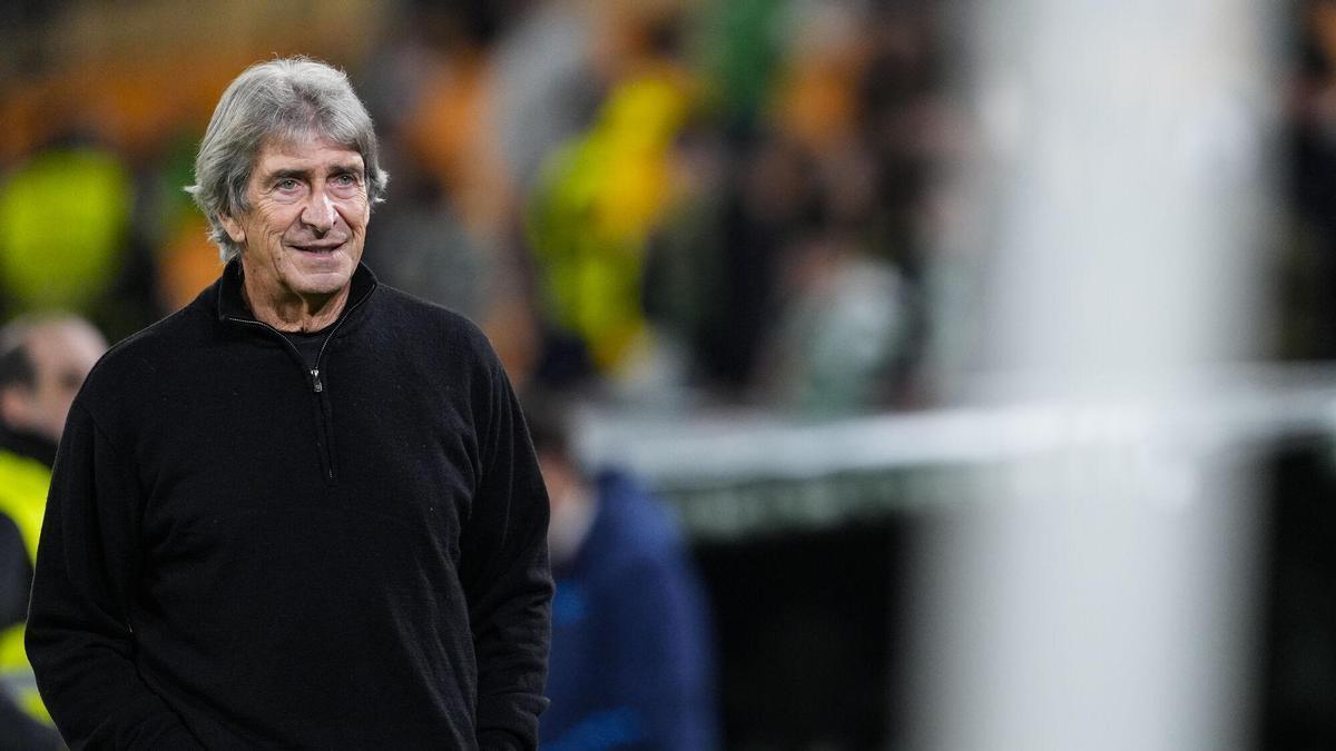 Manuel Pellegrini en el partido de LaLiga EA Sports disputado entre el Real Betis y el Getafe CF en el estadio La Cartuja.