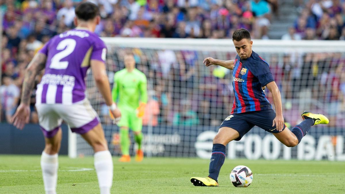 Eric Garcia, durante el Barça-Valladolid