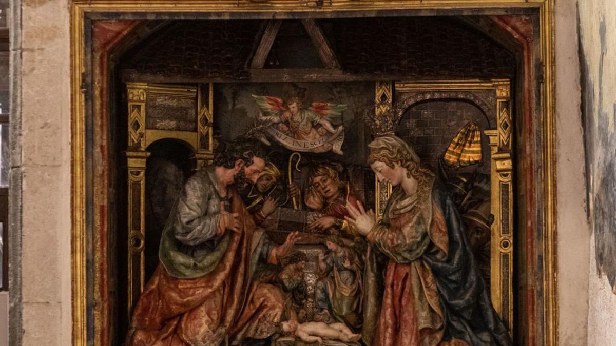 El nacimiento de la capilla del Cardenal o de San Ildefonso de la seo. | E. F.