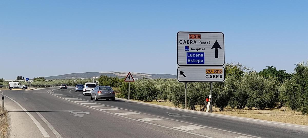 Zona por la que discurrirá la variante de Cabra en la Autovía del Olivar.