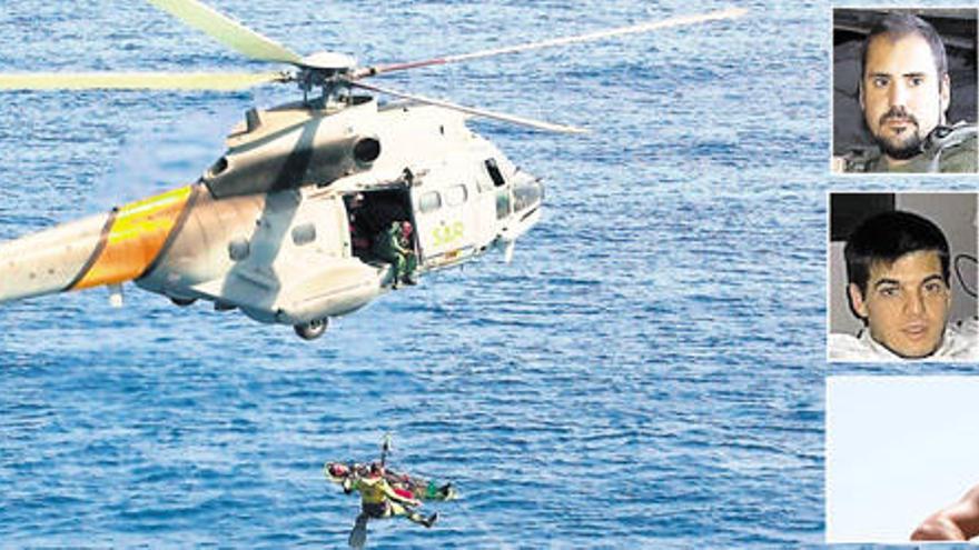 La profundidad complica el rescate del helicóptero