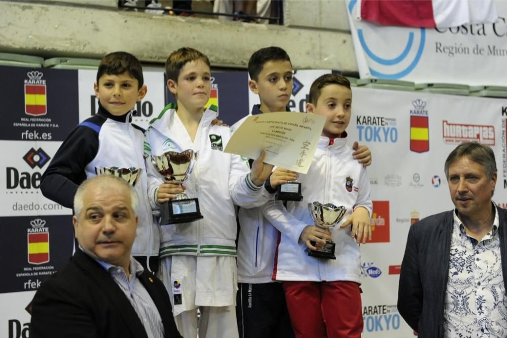 Podium del Campeonato de Kárate