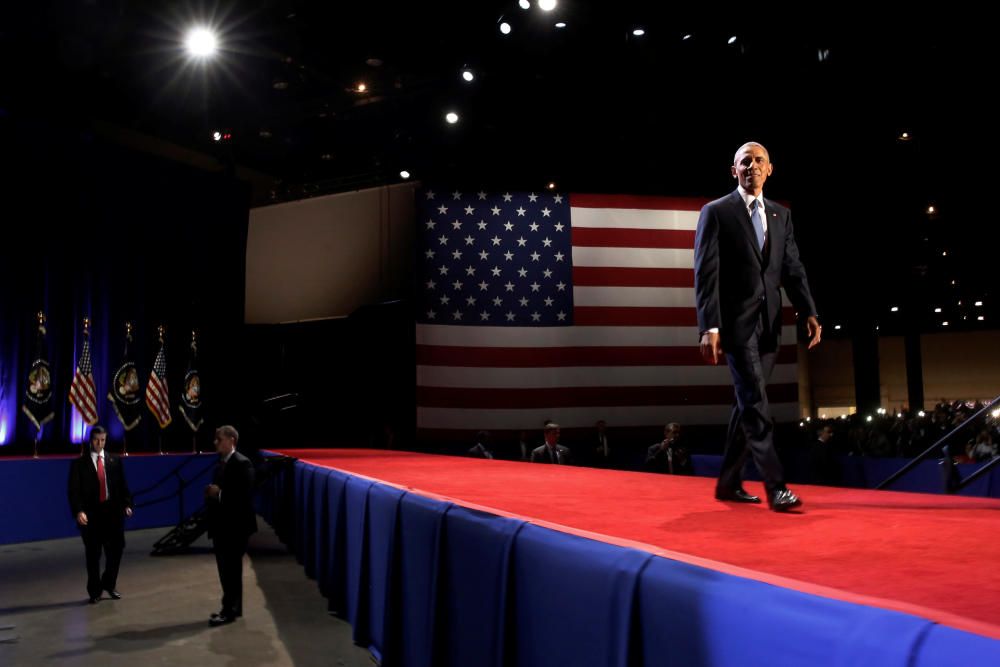 El último discurso de Barack Obama, en imágenes