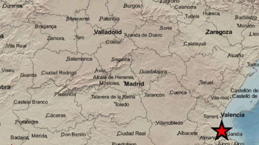 Un terremoto de 2,6 grados sacude la localidad de Favara