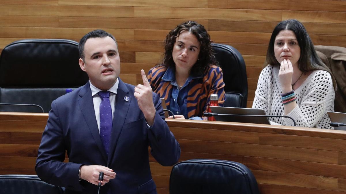 Guillermo Peláez, en la Junta General del Principado.