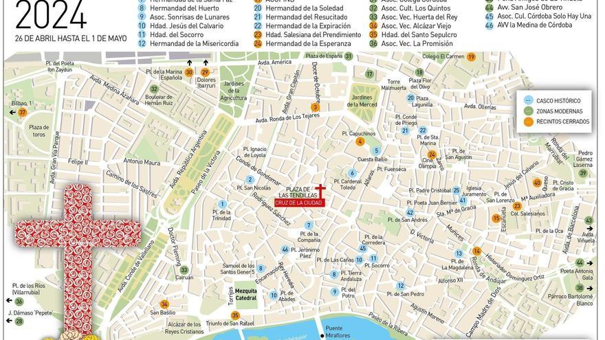 Esta es la guía de las Cruces de Mayo de Córdoba 2024: fechas, mapa, horarios y otros detalles