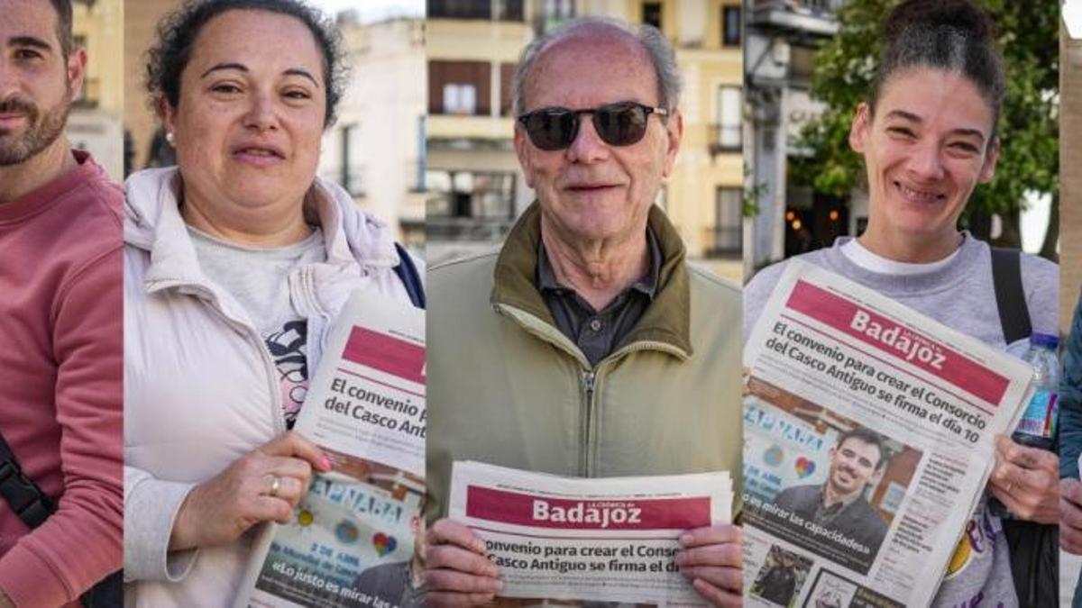 Lectores de La Crónica de Badajoz que cada día buscan un ejemplar en la ciudad.