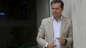 Javier Sierra, que presenta su novela El plan maestro, continuación de El maestro del Prado, en su vista a Levante-EMV.
