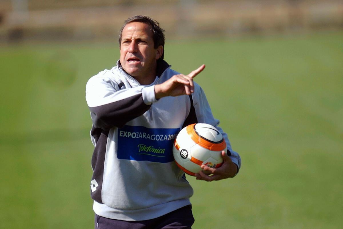 Víctor Muñoz en 2006 con el Real Zaragoza