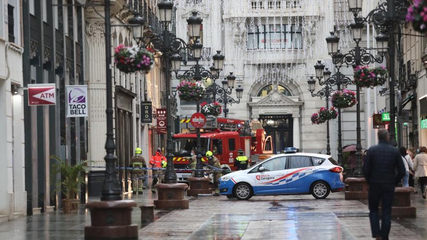 Día de lluvia persistente en Zaragoza