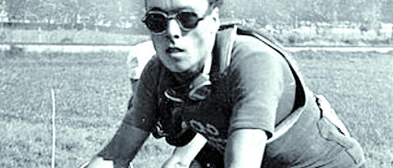 Luigi Malabrocca, durante una carrera.