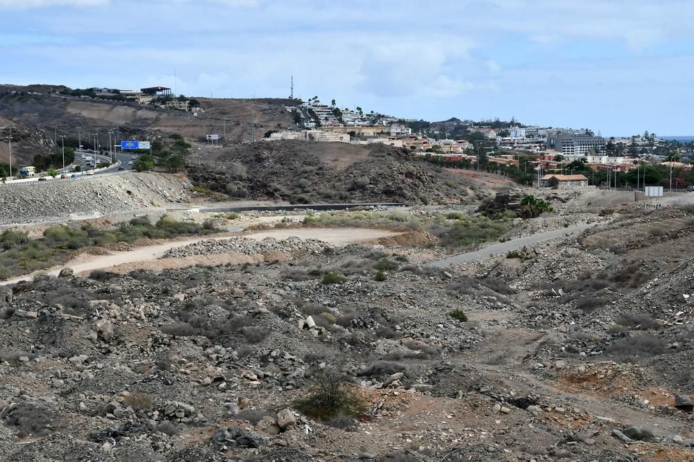 Barranco del Veril, en el que está proyectado construir el 'Siam Park'