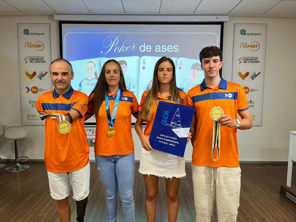 Ricardo Ten, Bárbara Pardo, Blanca Ferrando y Eric Igual exhiben sus títulos mundiales en la FTA.