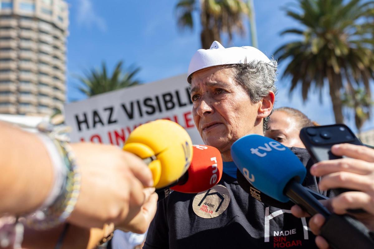 Ana del Pino hablando sobre su situación con la vivienda